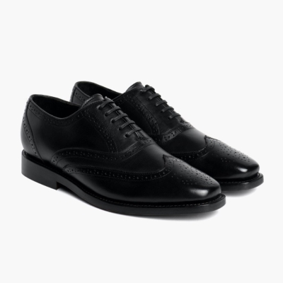 Thursday Boots Aviator Men's Dress Shoes Black | NZ07WPRCZ