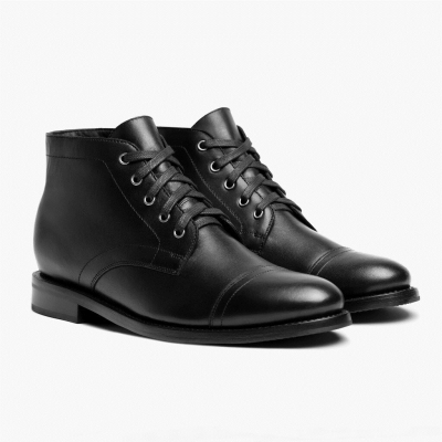 Thursday Boots Cadet Men's Lace-Up Boots Black | NZ30TLJFH