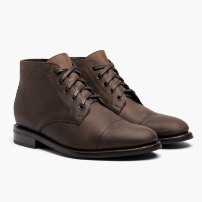 Thursday Boots Cadet Men's Lace-Up Boots Brown | NZ58FCDPJ