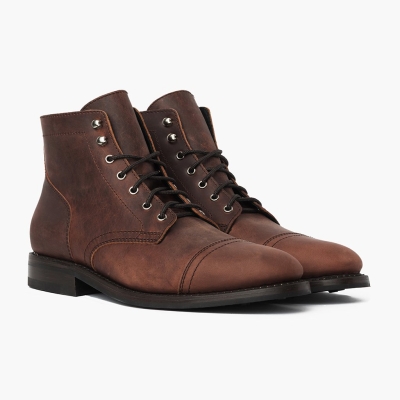 Thursday Boots Captain Men's Chukka Boots Brown | NZ36FMQYB