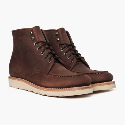 Thursday Boots Diplomat Men's Lace-Up Boots Brown | NZ42TBNVP