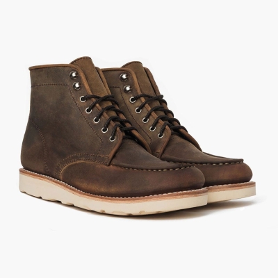 Thursday Boots Diplomat Men's Lace-Up Boots Brown | NZ76PZVWO