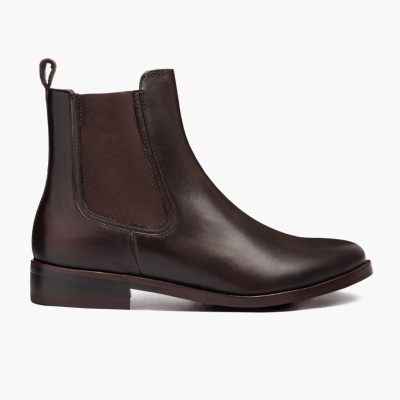 Thursday Boots Duchess Women's Chelsea Boots Coffee | NZ35ESMRD