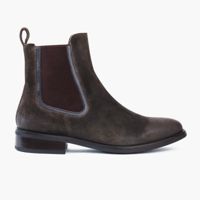 Thursday Boots Duchess Women's Chelsea Boots Olive | NZ52DFUYQ