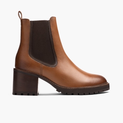 Thursday Boots Knockout Women's Chelsea Boots Brown | NZ29YECVP