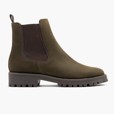 Thursday Boots Legend Women's Chelsea Boots Olive | NZ69AIXOV