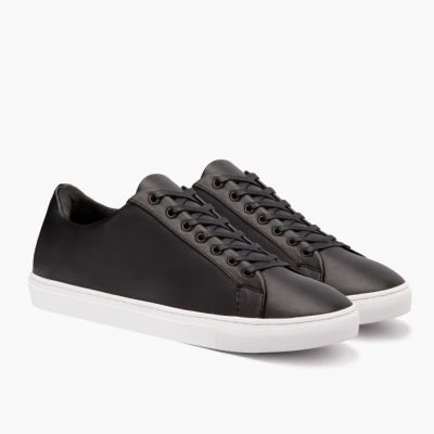 Thursday Boots Premier Men's Low Top Sneakers Black | NZ06ZEDYC