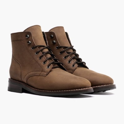 Thursday Boots President Men's Lace-Up Boots Brown | NZ04CPYHX