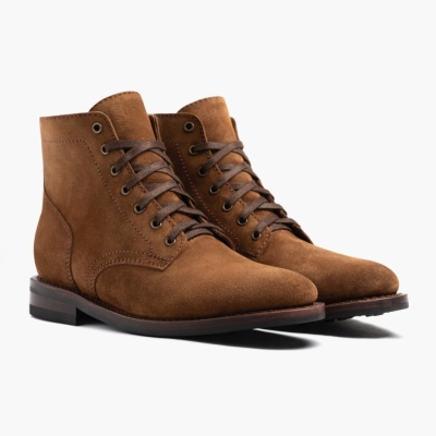 Thursday Boots President Men's Lace-Up Boots Brown | NZ60QKYEN