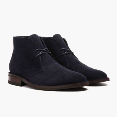 Thursday Boots Scout Men's Chukka Boots Blue | NZ86ZDVPX