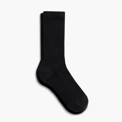 Thursday Boots Sodello Classic Crew Women's Socks Black | NZ27DYAHO