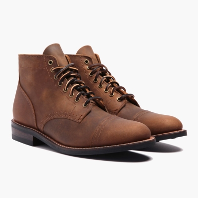 Thursday Boots Vanguard Men's Lace-Up Boots Brown | NZ03SGCOK