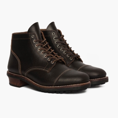 Thursday Boots Vanguard Men's Lace-Up Boots Brown | NZ28FMNWE